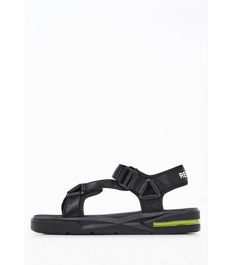 Men Flip Flops & Sandals Space.Web Black Replay