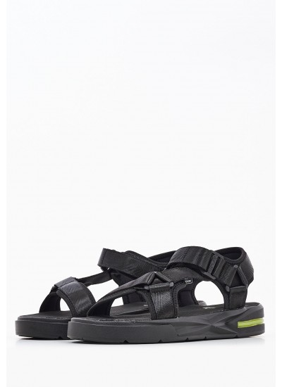 Men Flip Flops & Sandals Space.Web Black Replay