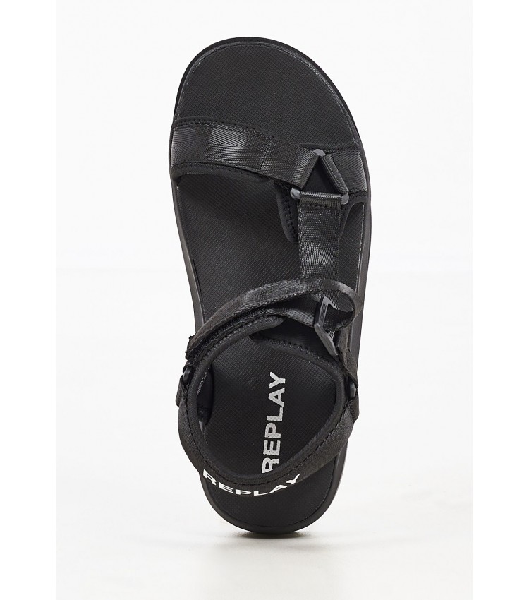 Men Flip Flops & Sandals Space.Web Black Replay