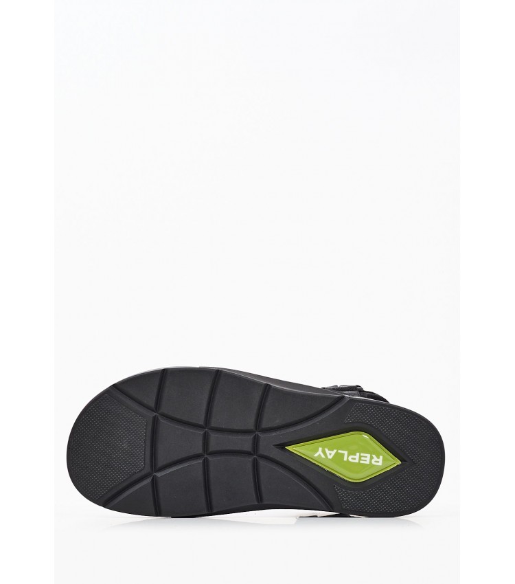 Men Flip Flops & Sandals Space.Web Black Replay