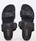 Men Flip Flops & Sandals Ulisse.Tape Black Eco-Leather Replay