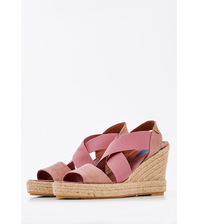 Women Platforms High Silvia Pink Leather Verbenas