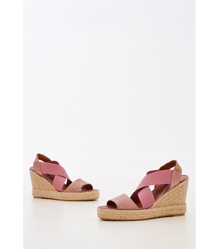 Women Platforms High Silvia Pink Leather Verbenas