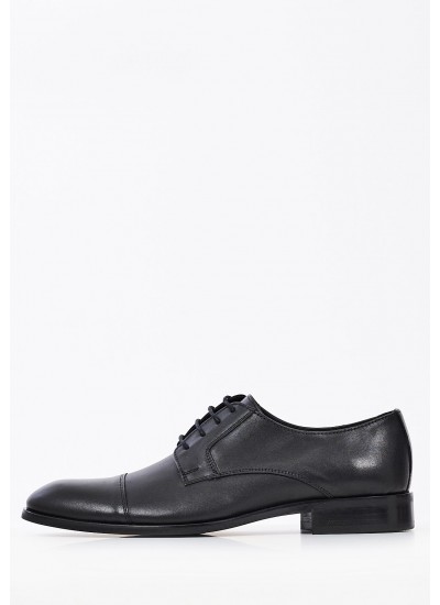 Men Shoes 42637 Black Leather Vice