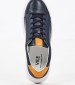 Men Casual Shoes 45301 Blue Leather Vice