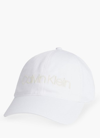 Γυνακεία Καπέλα Bb.Cap Άσπρο Βαμβάκι Calvin Klein