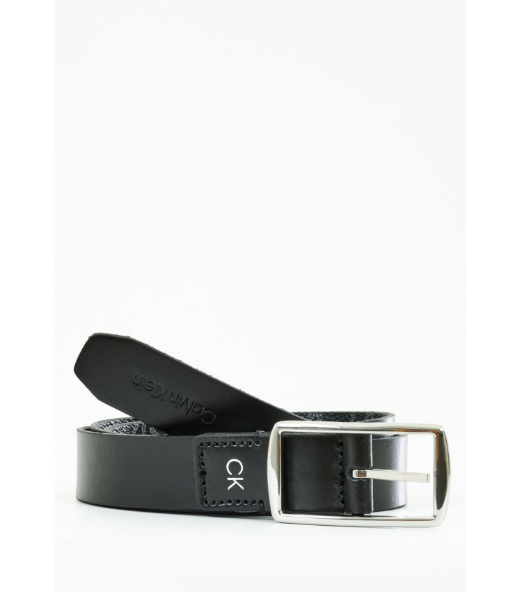 Women Belts Bridge.Belt Black ECOleather Calvin Klein