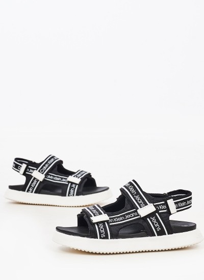 Kids Flip Flops & Sandals Bw.Sandal Black Fabric Calvin Klein