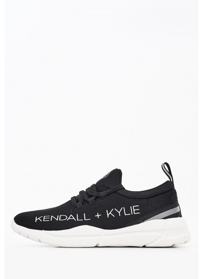 Γυναικεία Παπούτσια Casual Equator Μαύρο Ύφασμα Kendall+Kylie