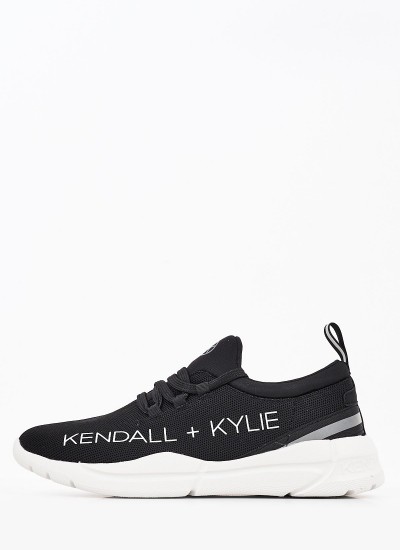 Γυναικεία Παπούτσια Casual Equator Μαύρο Ύφασμα Kendall+Kylie