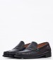 Men Moccasins 347300 Black Leather Sea and City