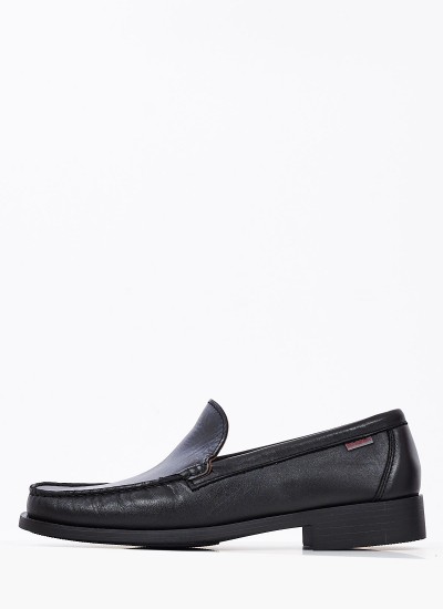 Men Moccasins 347301 Black Leather Sea and City