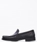 Men Moccasins 347301 Black Leather Sea and City