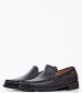 Men Moccasins 347301 Black Leather Sea and City