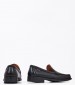 Men Moccasins 347301 Black Leather Sea and City