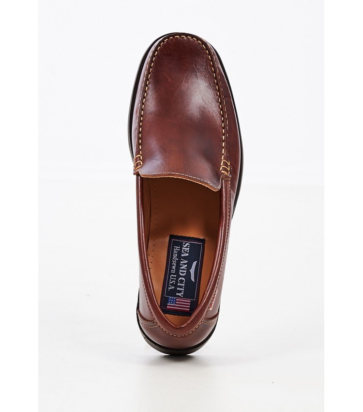 Men Moccasins 347301 Tabba Leather Sea and City