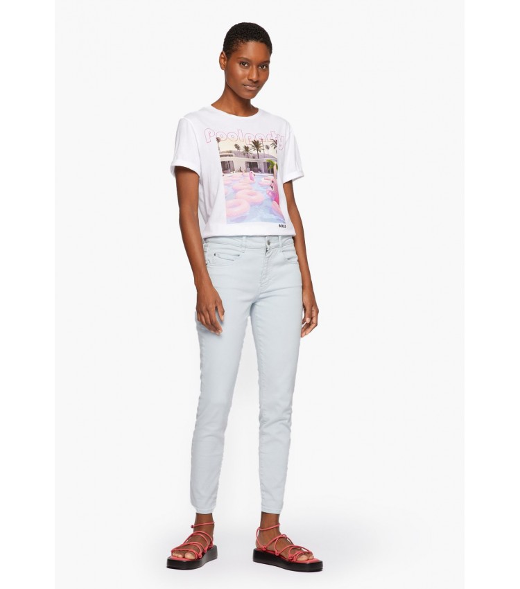 Women T-Shirts - Tops Esummer White Cotton Boss