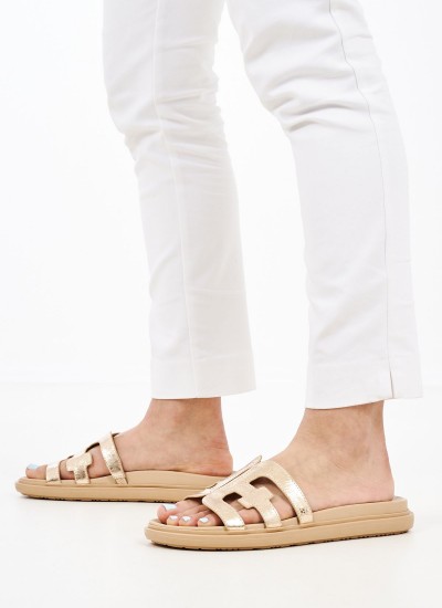 Γυναικεία Flats Gizeh.BS Ανθρακί Δέρμα Birkenstock