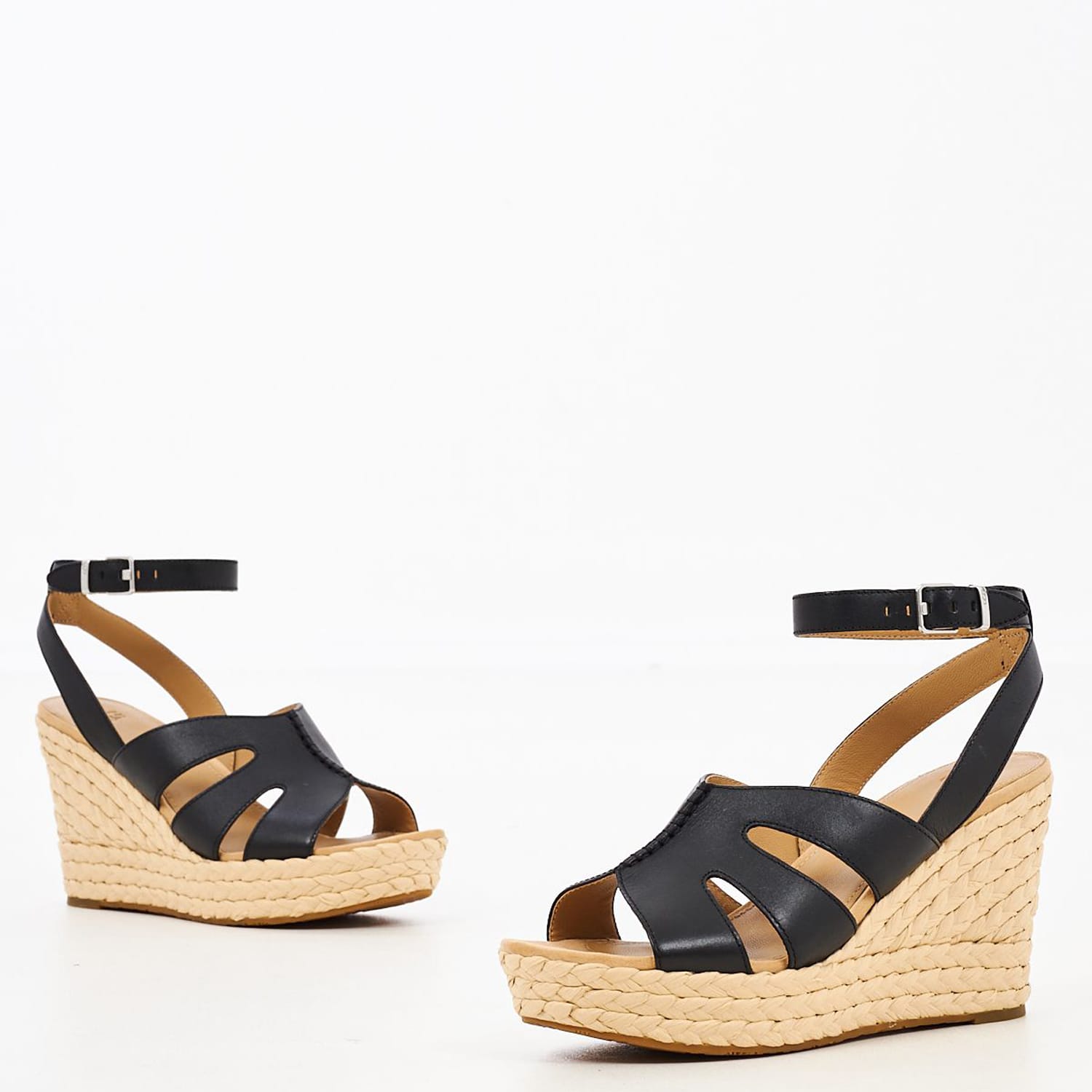 Women Platforms High 1128251 Black Leather UGG