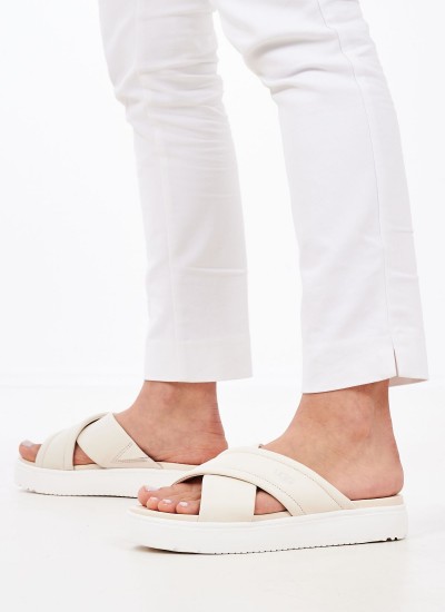 Γυναικεία Flats 1128635 Μπεζ Δέρμα UGG