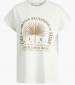 Women T-Shirts - Tops Astrid.Print White Cotton Jack & Jones