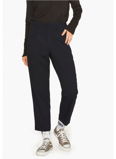 Women Trousers Chloe.Pant Black Polyester Jack & Jones