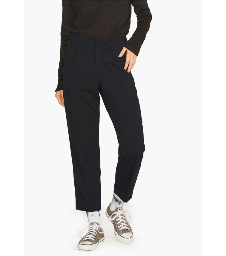 Women Trousers Chloe.Pant Black Polyester Jack & Jones