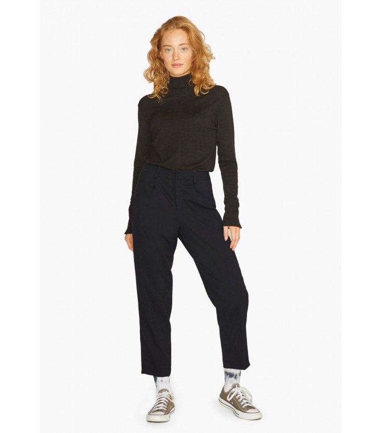 Women Trousers Chloe.Pant Black Polyester Jack & Jones