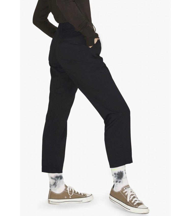 Women Trousers Chloe.Pant Black Polyester Jack & Jones