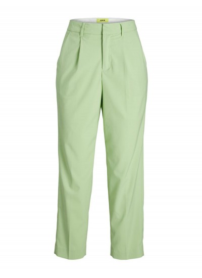 Women Trousers Chloe.Pant Green Polyester Jack & Jones