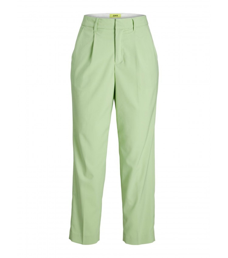 Women Trousers Chloe.Pant Green Polyester Jack & Jones