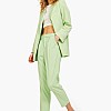 Women Trousers Chloe.Pant Green Polyester Jack & Jones Women Trousers Chloe.Pant Green Polyester Jack & Jones