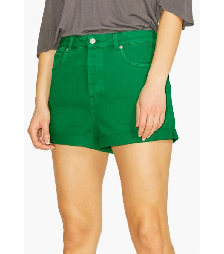 Women Skirts - Shorts Mica Green Cotton Jack & Jones