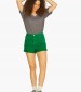 Women Skirts - Shorts Mica Green Cotton Jack & Jones