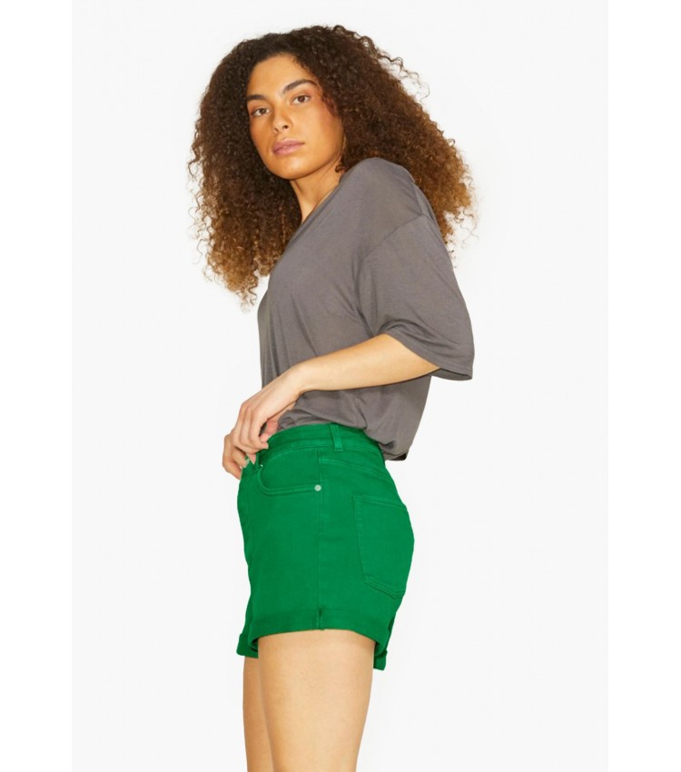 Women Skirts - Shorts Mica Green Cotton Jack & Jones