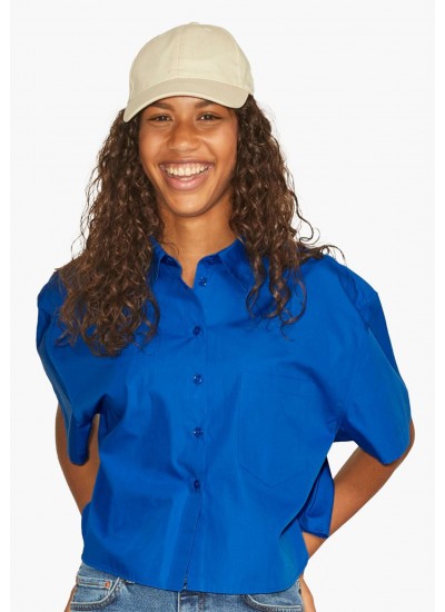 Women Shirts Molly Blue Cotton Jack & Jones