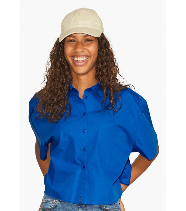 Women Shirts Molly Blue Cotton Jack & Jones