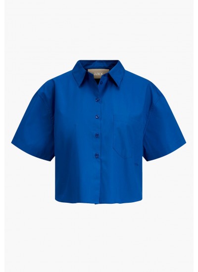 Women Shirts Molly Blue Cotton Jack & Jones