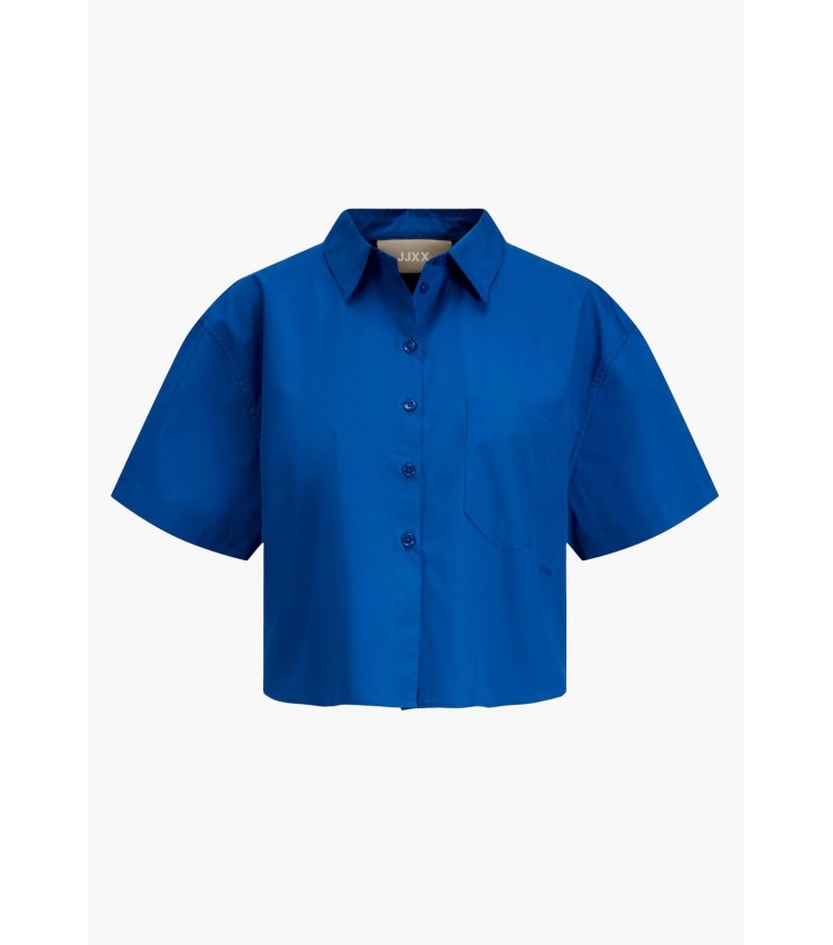 Women Shirts Molly Blue Cotton Jack & Jones