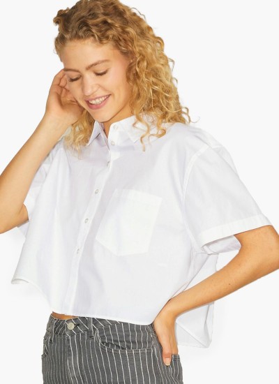 Γυναικεία Πουκάμισα Molly Άσπρο Βαμβάκι Jack & Jones