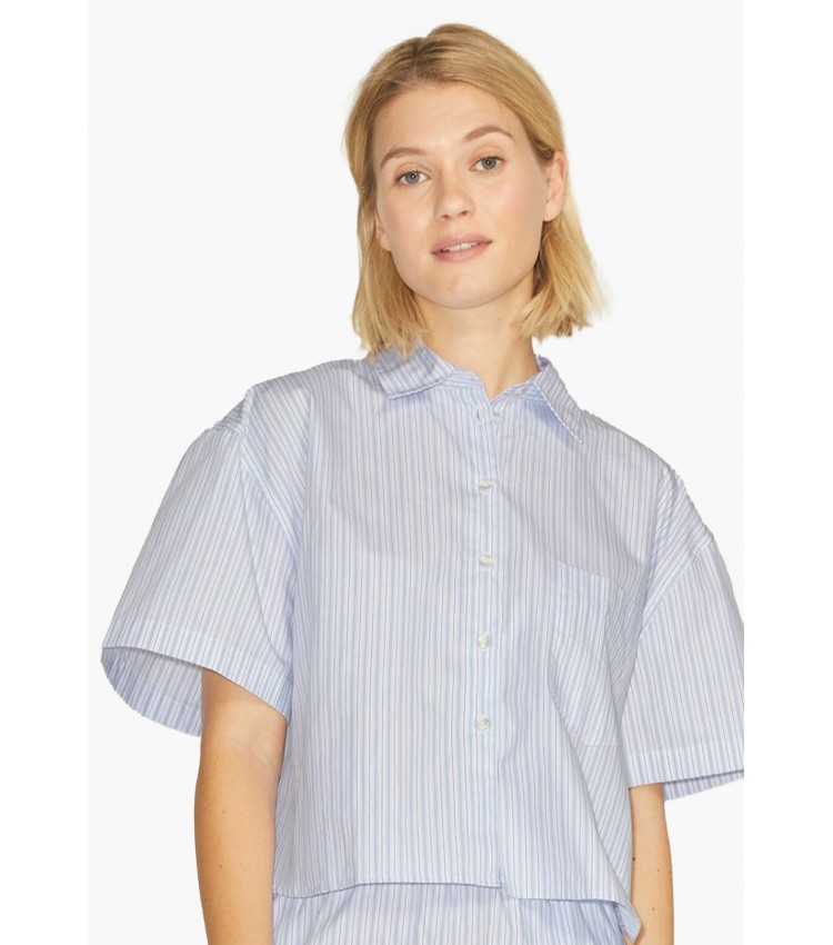 Women Shirts Molly LightBlue Cotton Jack & Jones