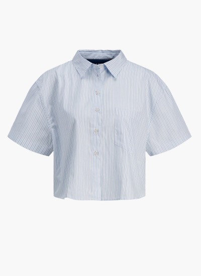 Women Shirts Molly Blue Cotton Jack & Jones