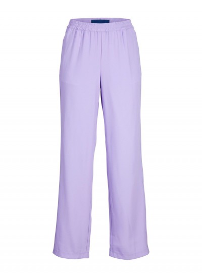 Women Trousers Poppy Purple Polyester Jack & Jones