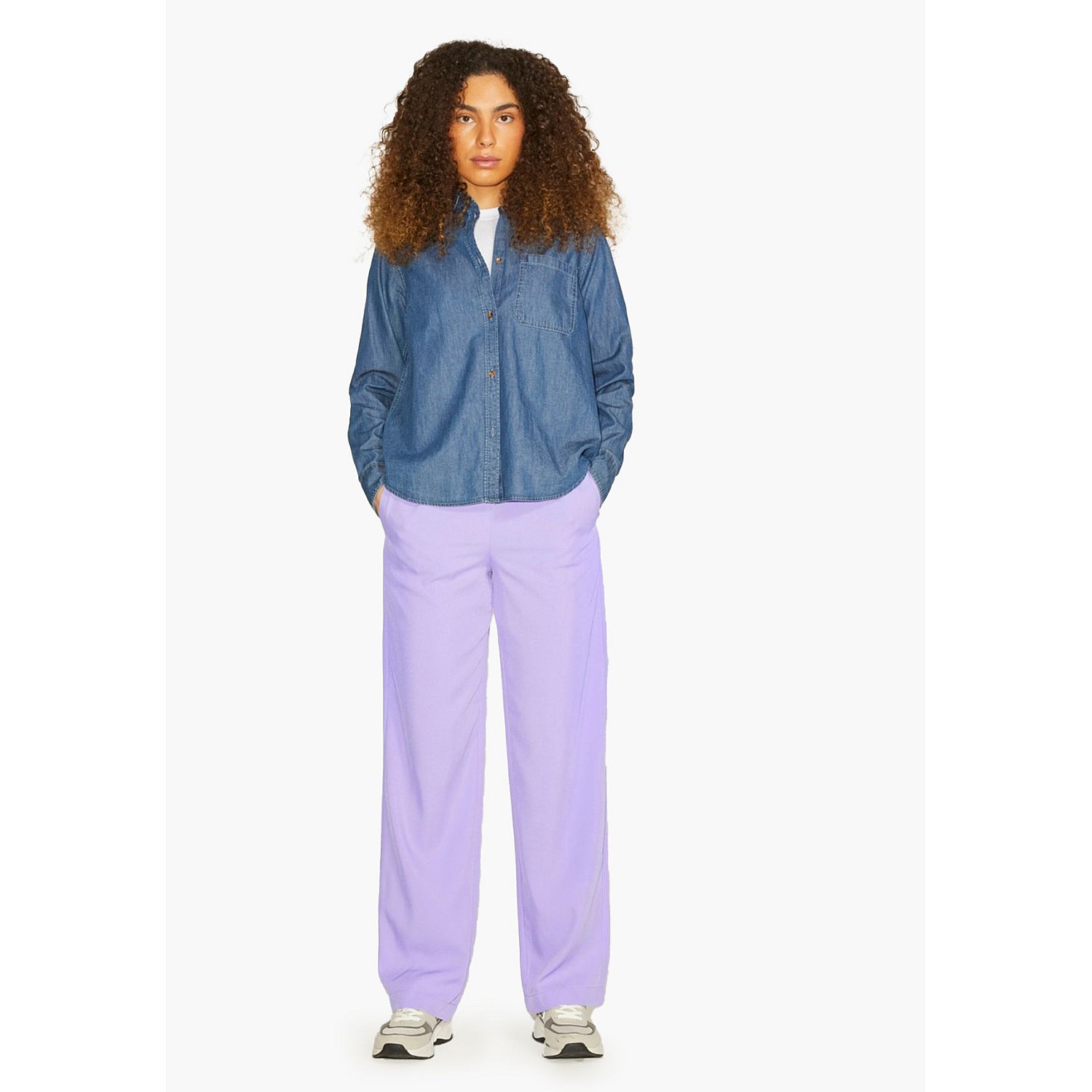 Γυναικεία Παντελόνια Poppy Μωβ Πολυεστέρα Jack & Jones Γυναικεία Παντελόνια Poppy Μωβ Πολυεστέρα Jack & Jones