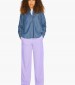 Women Trousers Poppy Purple Polyester Jack & Jones