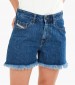 Women Skirts - Shorts Calzoncini DarkBlue Cotton Diesel