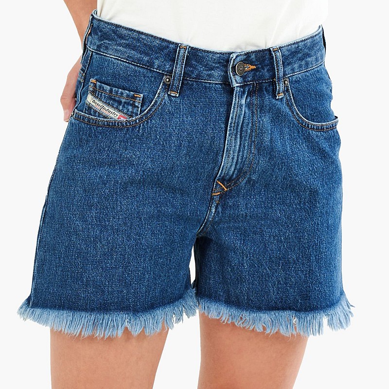 Women Skirts - Shorts Calzoncini DarkBlue Cotton Diesel