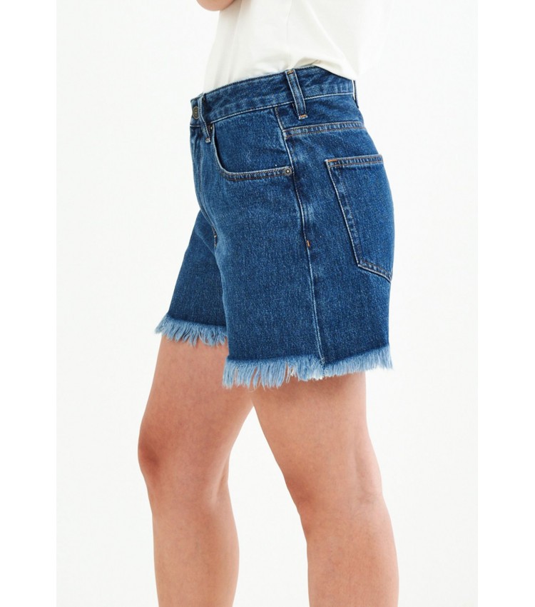Women Skirts - Shorts Calzoncini DarkBlue Cotton Diesel
