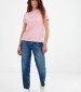Women T-Shirts - Tops Reg.Hs1 Pink Cotton Diesel
