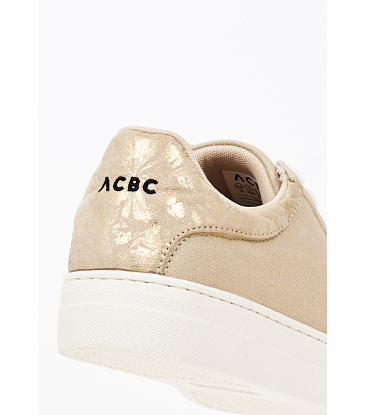 Women Casual Shoes Marina Beige Fabric ACBC